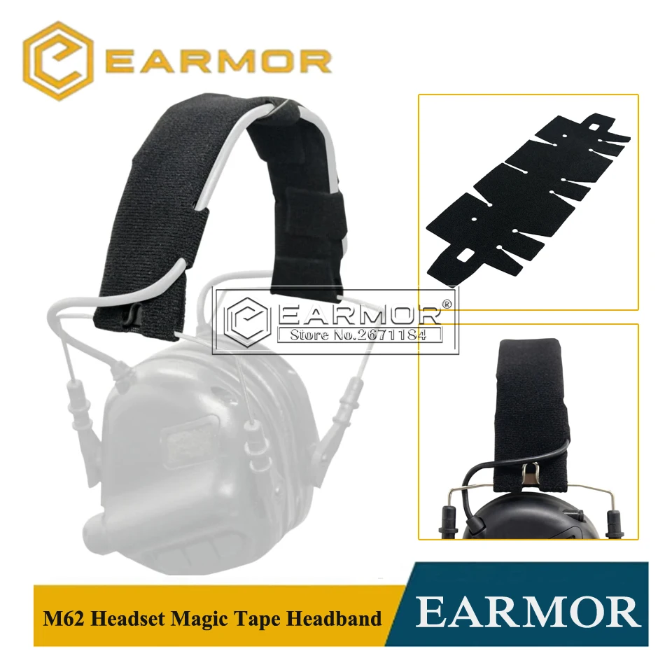 EARMOR M62 Headband for Opsmen Comtac II III Series Softair PTT Headset Accessories