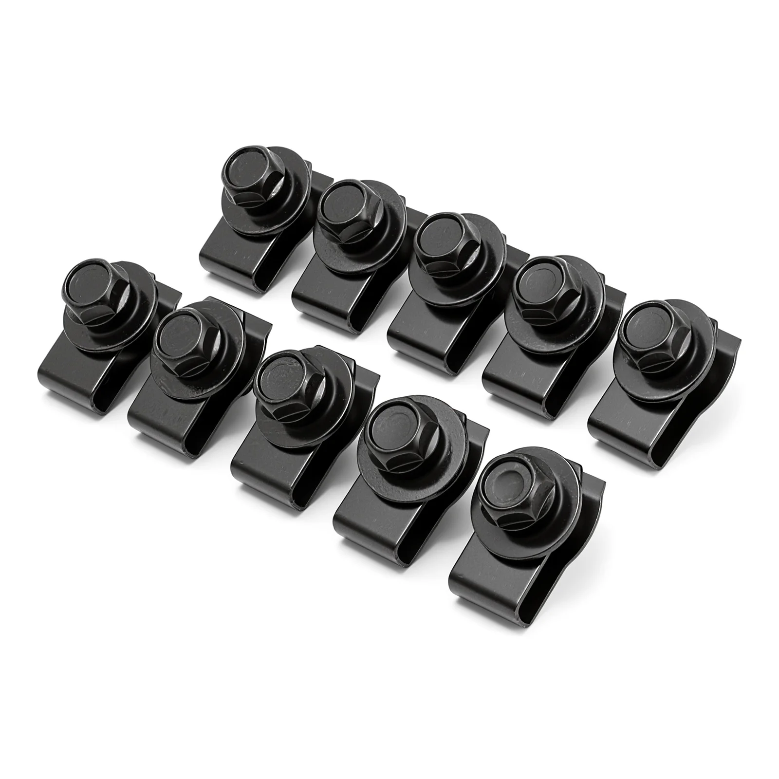 20PCS Car Body Bolts U-Nut Clip M6 Engine Cover Undertray Bumper Fender Liner Retainer Fastener Rivet Screws Auto Fastener