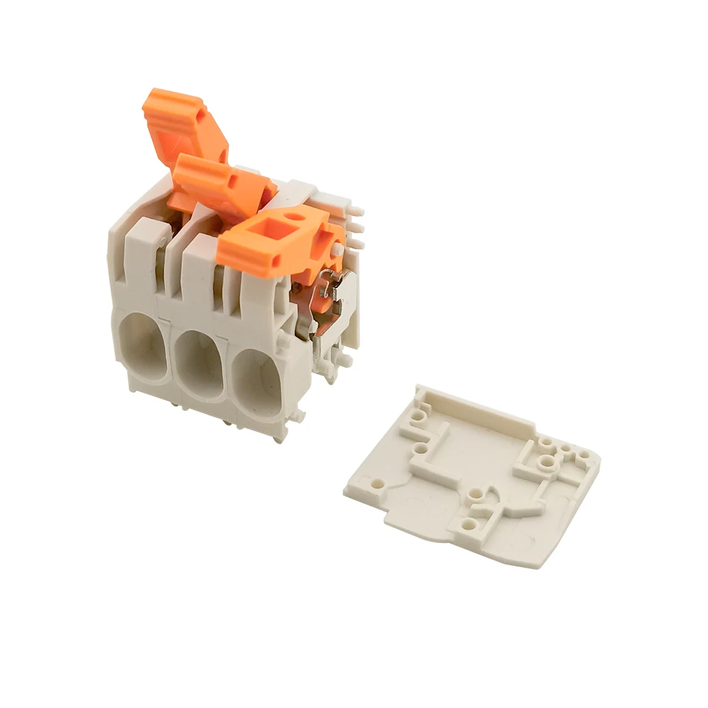 10Pcs KF206 DG2206 PLH5 7.5mm 1P ~ 8P PCB CONNECTOR BARRIER TERMINAL BLOCK 41A 1000V YELLOW BUTTON PHOENIX CONTACT DEGSON