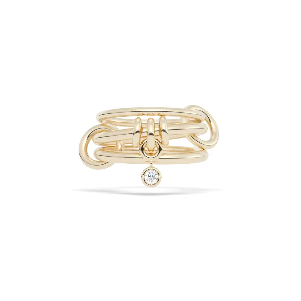 2025 New 3 Layer 4 Layer Pave CZ Drop Charm Multi Piece Stacking Eternity Band Ring Gold Color Fashion Women Full Finger Jewelry