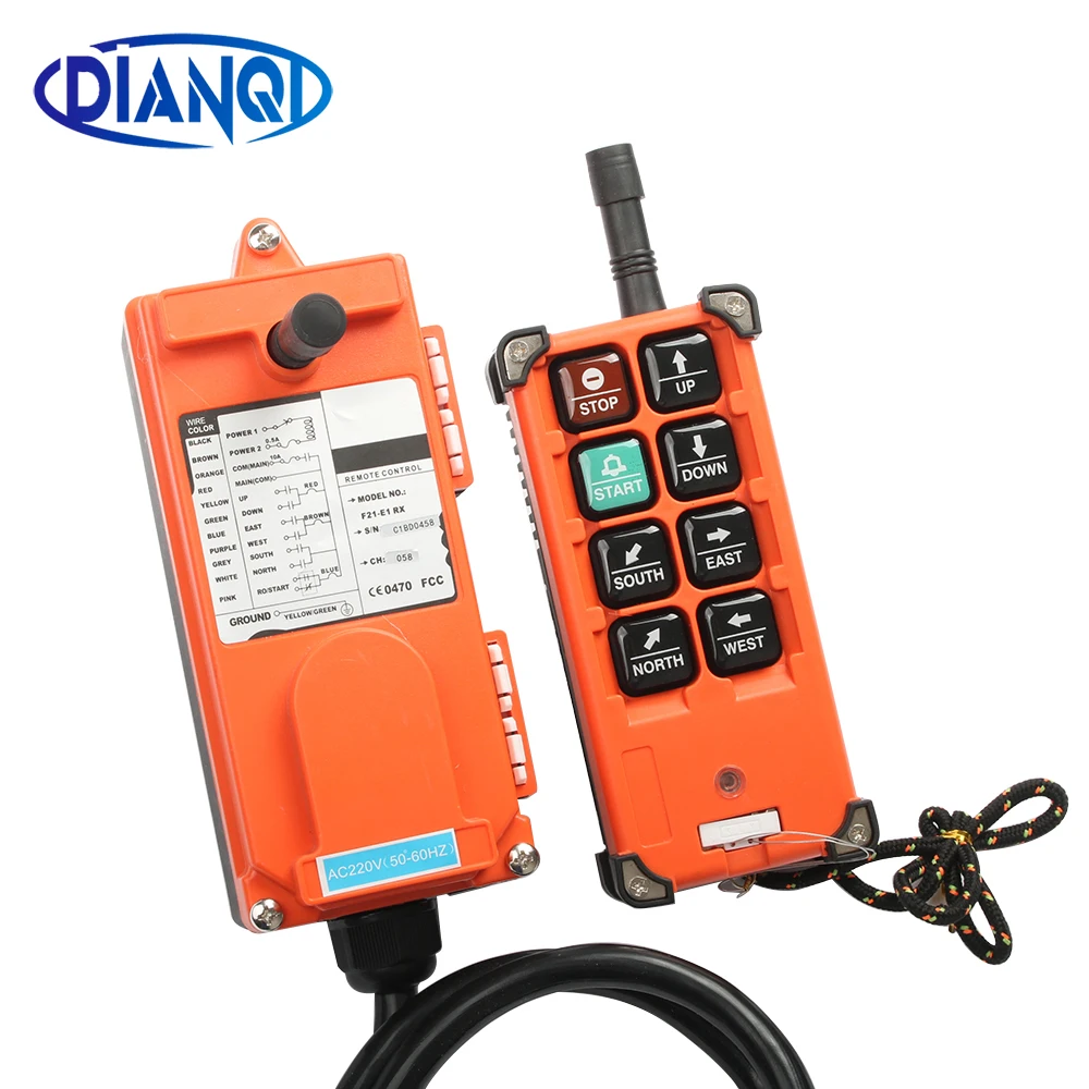 DC12V 24V Wireless Industrial Remote Controller Switches Hoist Radio Control Crane Switch F21-2S F21-4S F21-E1B AC220V 380V 110V