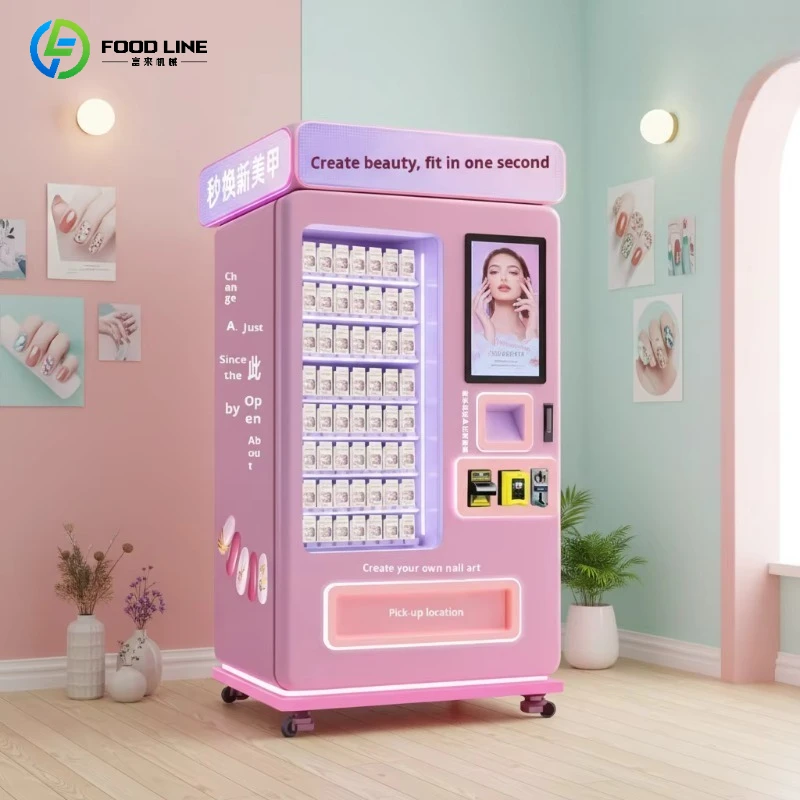 Wearable Nail Beauty Vending Machine Touch Screen AI Visual Measurement 24-Hour Unmanned Self-Service Source Factory Customized