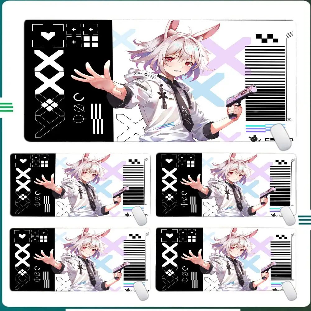 منصات الماوس البيضاء Printstream لوحات ماوس الألعاب كبيرة ماوس ألعاب المطاط حصيرة Deskpad شركة طويلة مكتب الحصير XXL ل Csgo