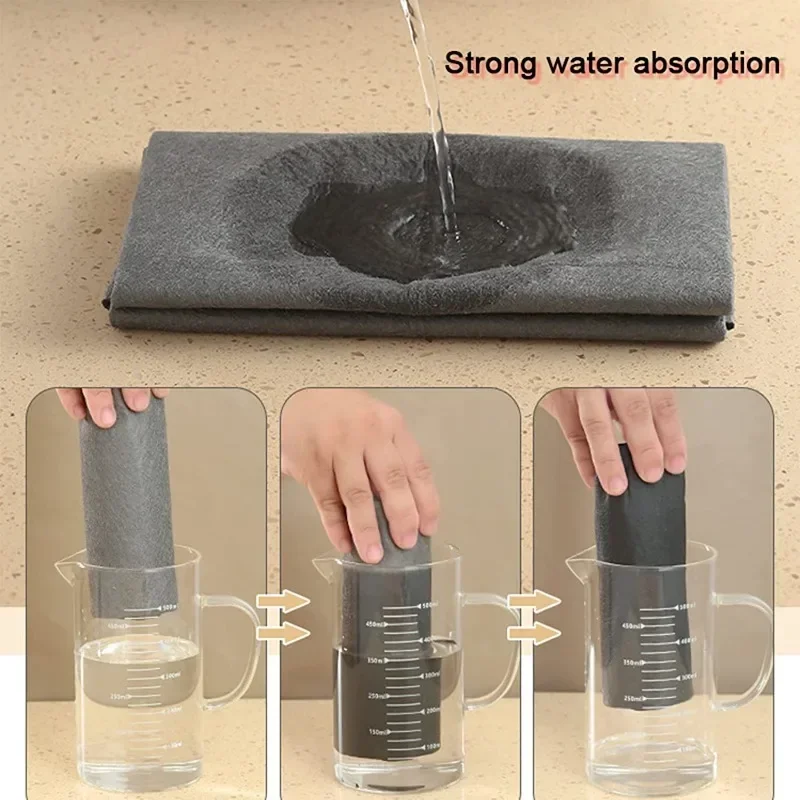 New Magic Cloth Thickened Cleaning Cloths No Trace Reusable Microfiber Car Window Glass Wiping Rags Towels Household Clean Tools