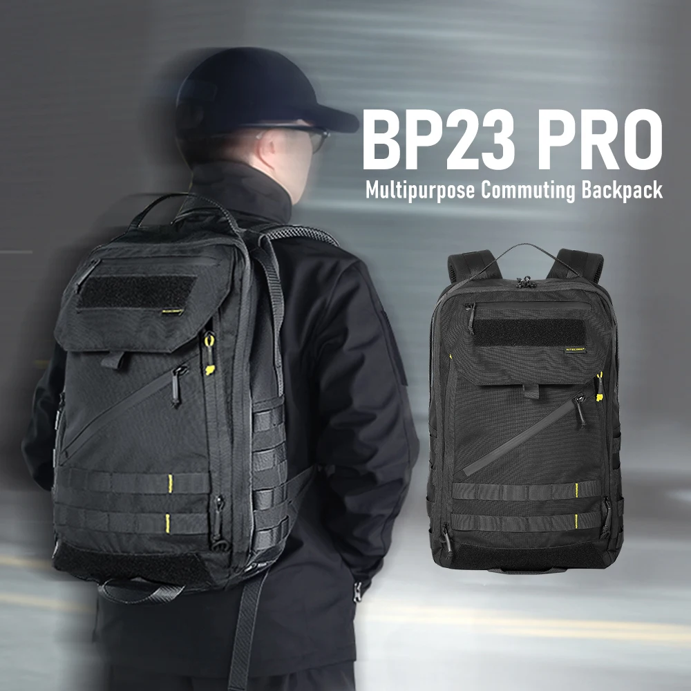 NITECORE BP23 PRO 23L Backpacks Multipurpose Commuting Travel bag Wearproof bag knapsack 500D Nylon Military Hunting Backpack