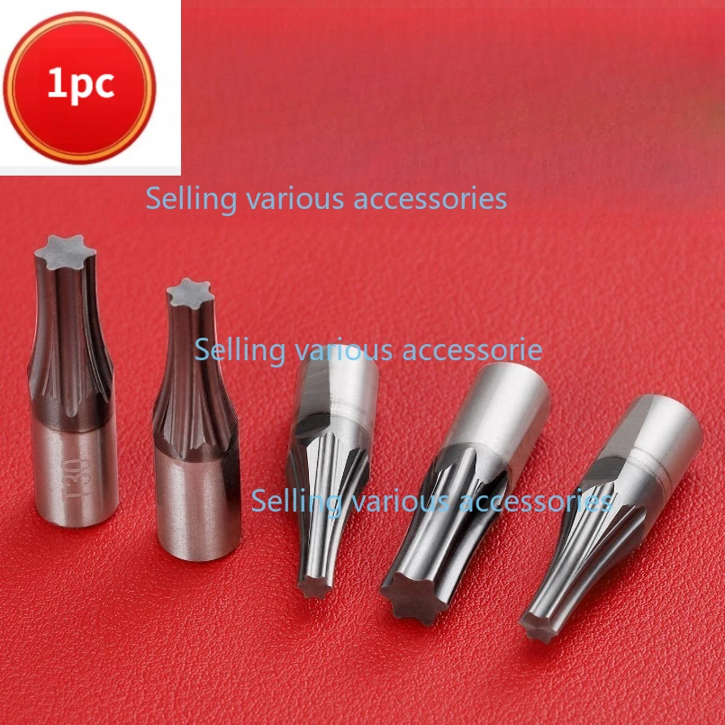 CT08 HSS-TiCN Torx Rotary Broach Punching Cutter Tool  8mm Shank T6 T8 T10 T15 T20 T25 T30 T40 T50
