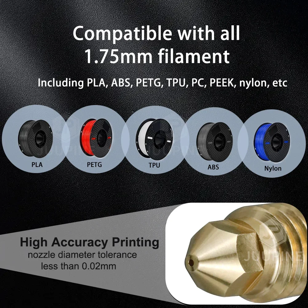 للمدفعية Sidewinder X4 فوهة X3 Plus X3 Pro Hotend فوهة الصلب الصلب النحاس فوهة ل المدفعية Sidewinder X4 Plus قطع الغيار #5