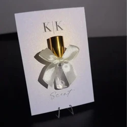 Custom Pearlescent Card Perfume Candy Gift Wedding Invitation Packaging Thank You Small Business Personalized Logo Anniversary