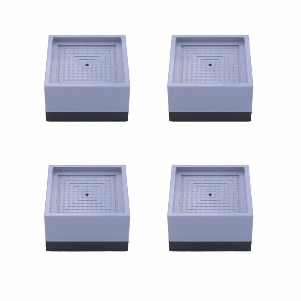 4pcs Heavy Duty Mute Mat Anti-slip Anti Noisy Furniture Leg Pad Table Heightening Cushion Floor Protector Bed Riser
