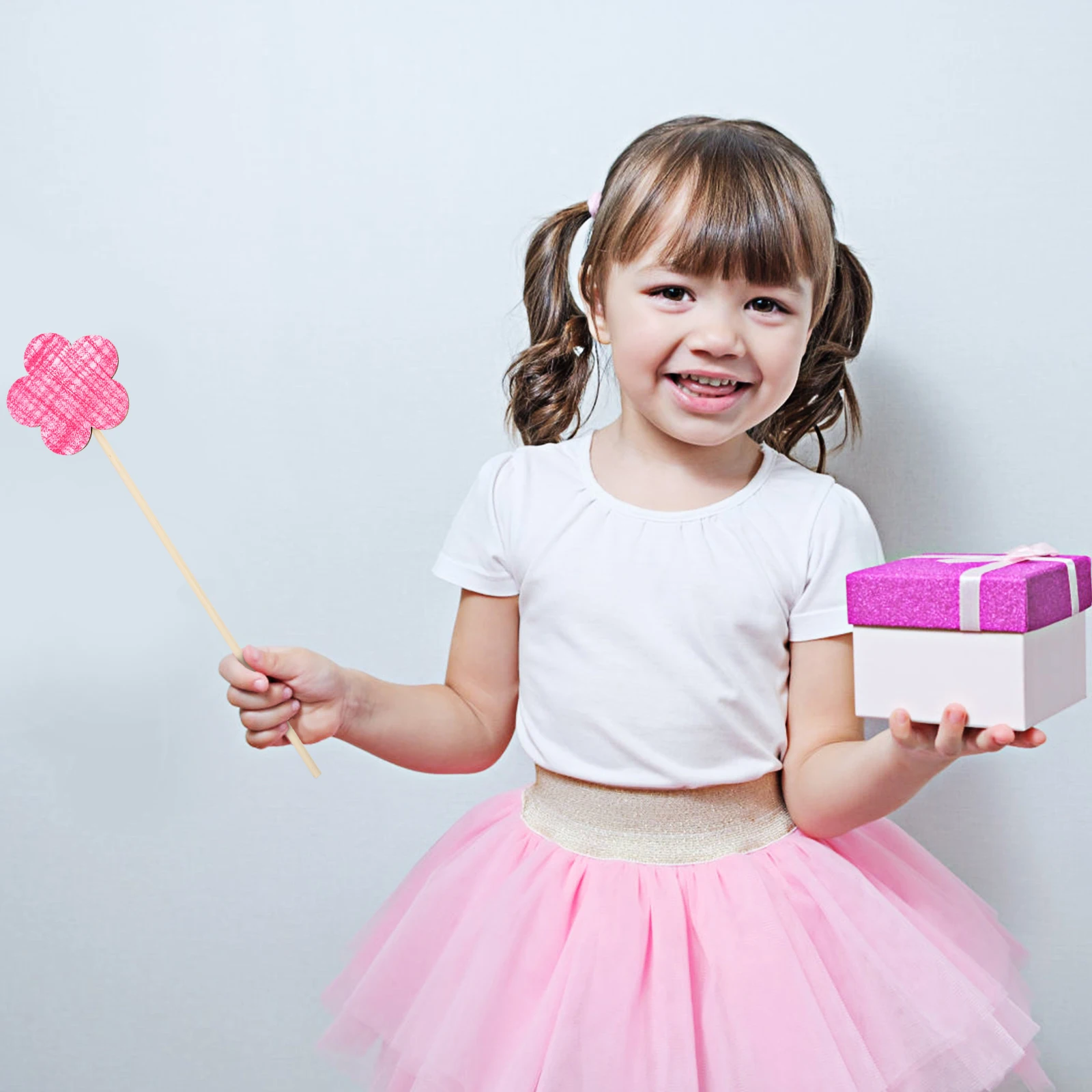 12pçs varinhas mágicas infantis, varinha de fada de madeira para meninas, kit de artesanato com superfície lisa, material seguro e não tóxico para pintura de adesivos