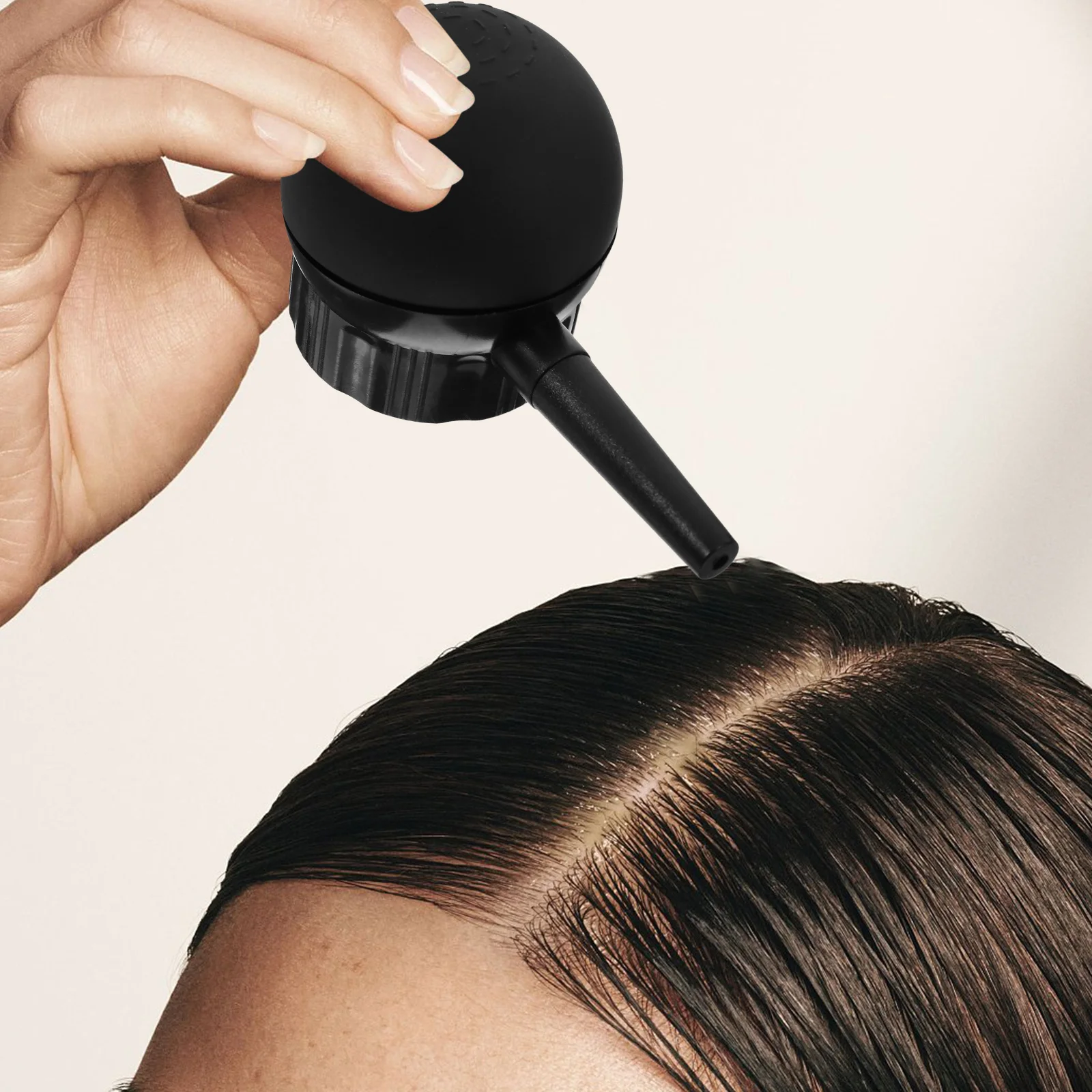 

1Pcs Hair Building Fibers Spray Nozzle Plastic Silicone Fiber Applicator for Precise Hairline Front Hairline Comb Hairdressing