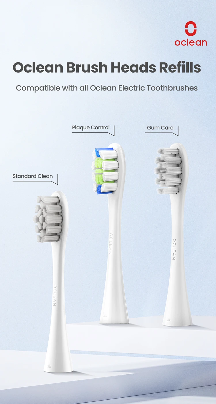 Oclean X Pro Elite Flow Z1 X10 E1 Air 2 mit Series Smart Sonic Elektrische Zahnbürste Ersatzbürstenköpfe Kompatibel – Detail 1