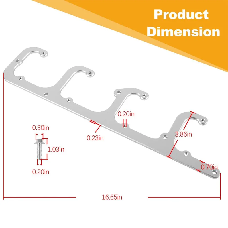 5.3L LS Engine Ignition Coil Brackets Mount Valve Cover D581 D514A D510C 12558693 Swap Truck LS1 LS3 LS2 LQ4 LQ9 LS6 L92 L99 L33