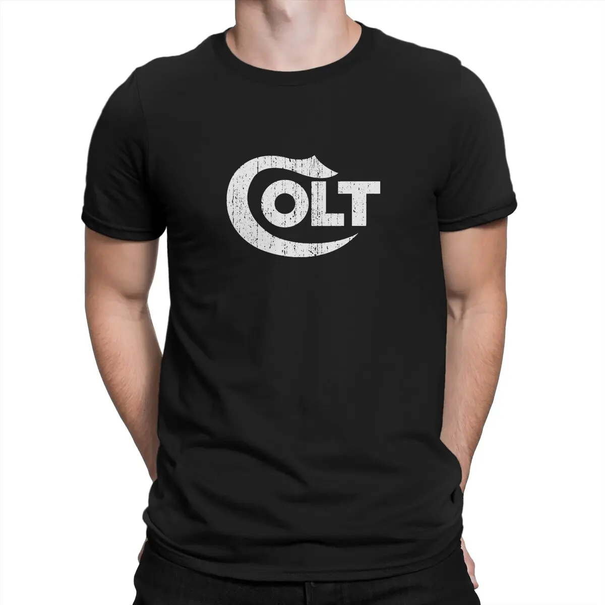 Colt Firearms Men T Shirts Smith Cool Wesson Vintage Tee Shirt Short Sleeve Round Collar T-Shirt 100% Cotton Unique Tops