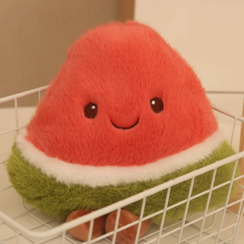 22 cm süßes, superweichhaariges Pflanzenfrucht-Plüschtier mit Ananas, Erdbeere und Wassermelone als Geburtstags- und Weihnachtsgeschenk