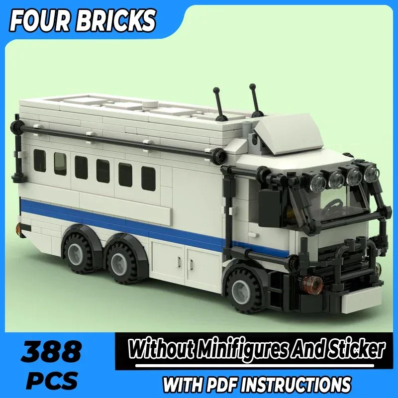 

Moc строительные кирпичи, городская модель автомобиля, тюремный грузовик, технология, модульные блоки, праздничные подарки, игрушки для детей, наборы для самостоятельной сборки