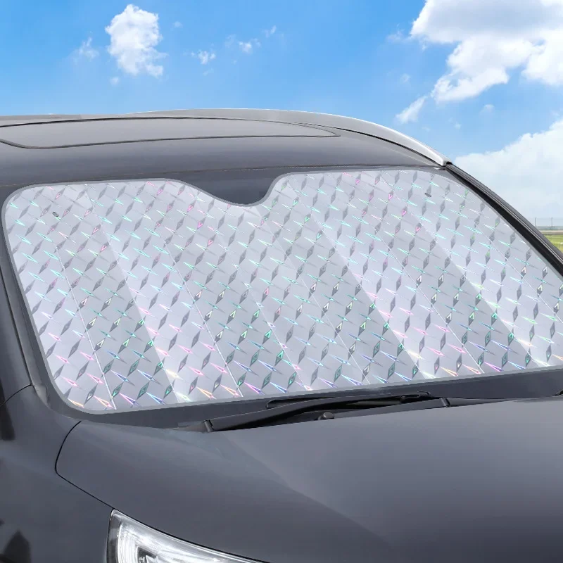 

Laser Car Windshield Sunshade Foldable Auto Sunshade Sun UV Protection Heat Insulation Car Front Window Windshield Sun Shade