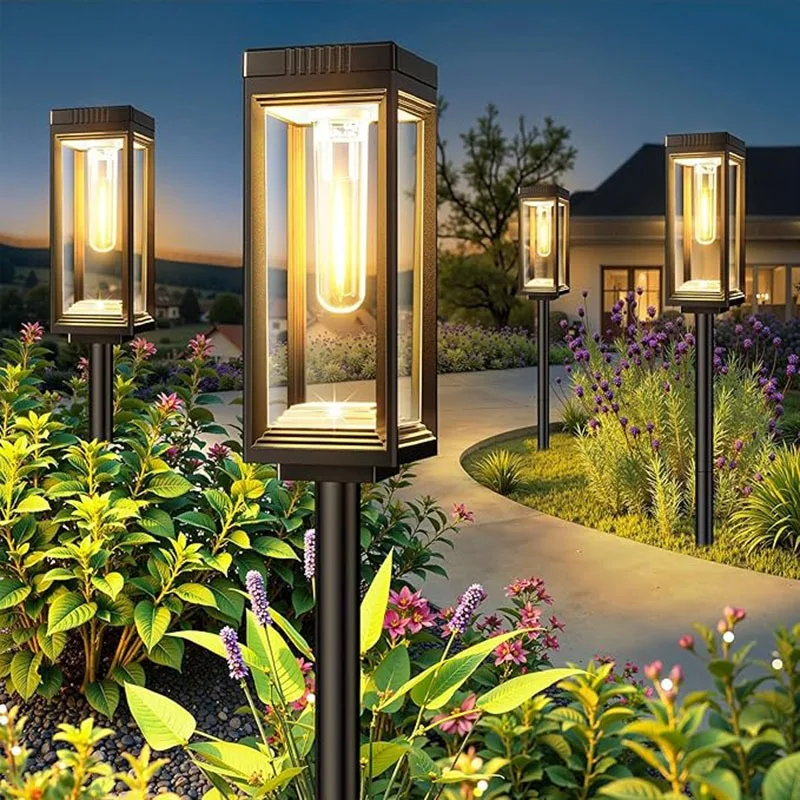 

Bright Solar Path Lights 1/2/4 Solar Lights Outdoor Waterproof Automatic on/off for Garden Lanes Landscape Paths Terraces