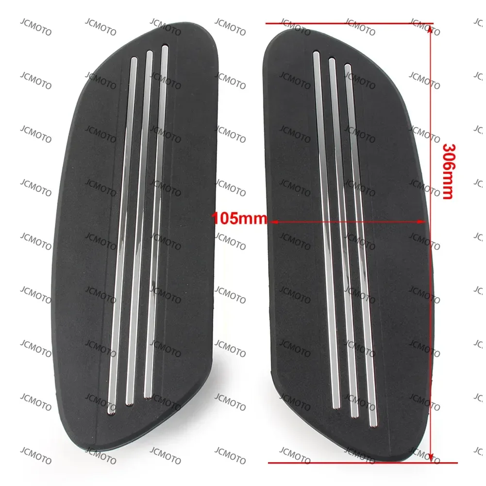 

For Harley Davidson Touring Electra Glide Softail 1986-later 1Pair Motorcycle Rider Floorboard Footboard Inserts