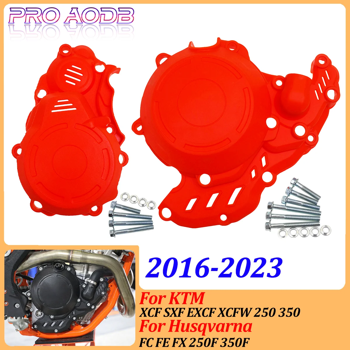 

Motorcycle Clutch Protector Engine Guard Cover For KTM EXC-F 250 350 XCF-W FREERIDE 4T 2017-2022 For GAS GAS EC 250F 350F 2023