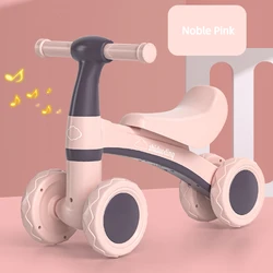 Bike Baby Walker with Four Wheels Sliding Car 2024 New Children Balance Car No Pedals 1-3 Year Old Baby Scooter Children Sliding