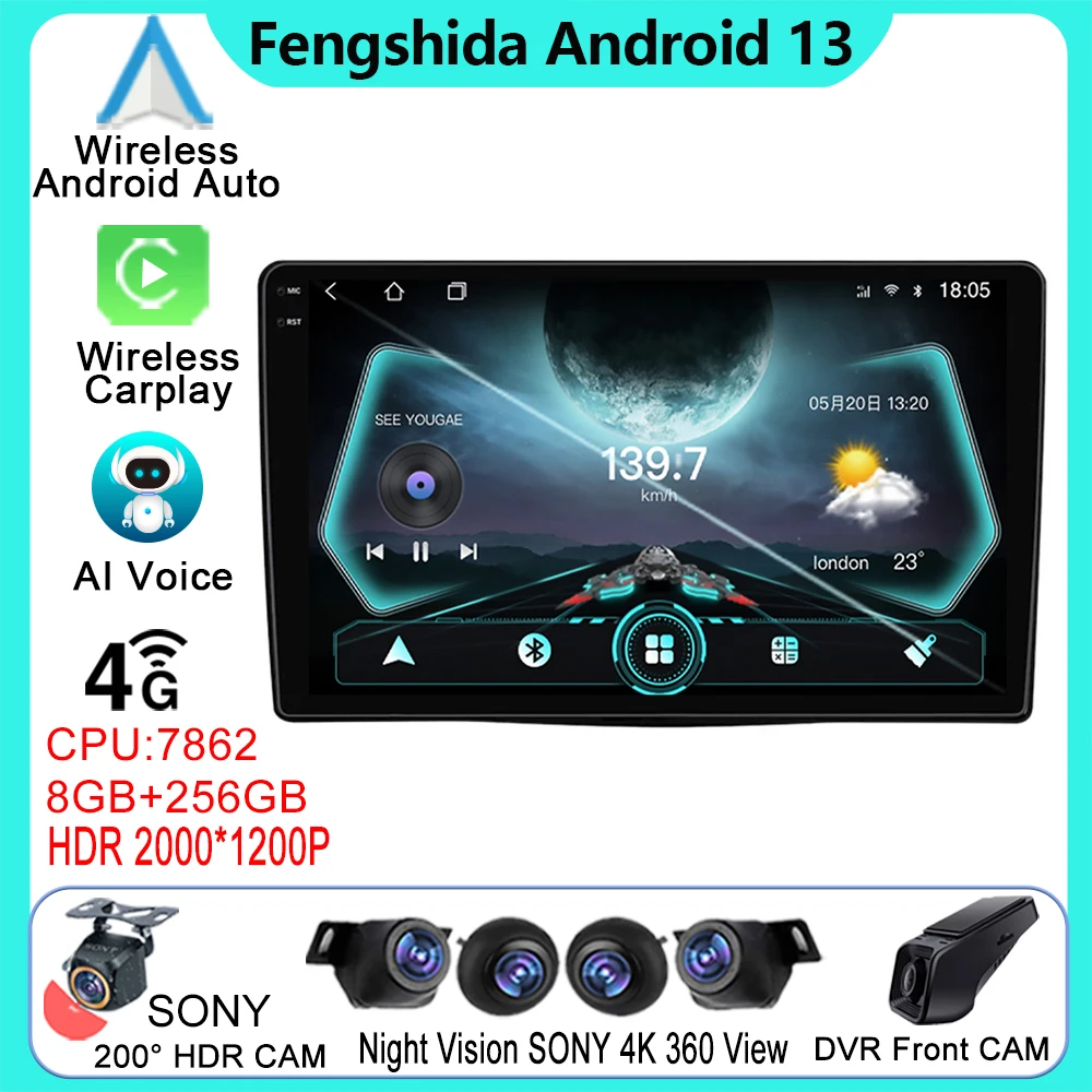 

Android Car Multimedia For Fiat 500L 2012 - 2017 Auto Radio Stereo Head Unit Player GPS Navigation QLED Screen DSP No 2din DVD