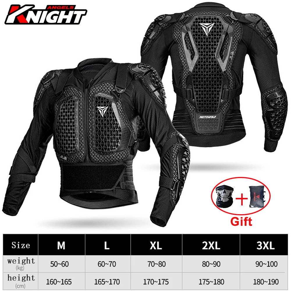 

CE Certified Motocross Armor Jacket Men Moto Body Armor Armor Motocross Racing Jacket Anti Crash Chest Back