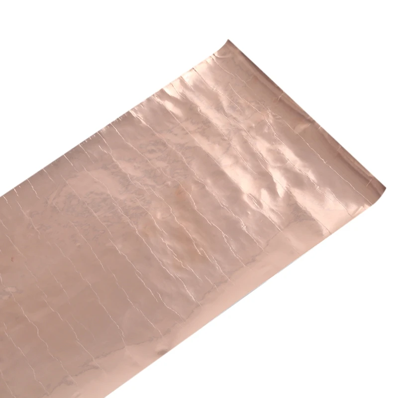 Fita de folha de cobre para proteção, folha condutora de dupla face 200x1000mm