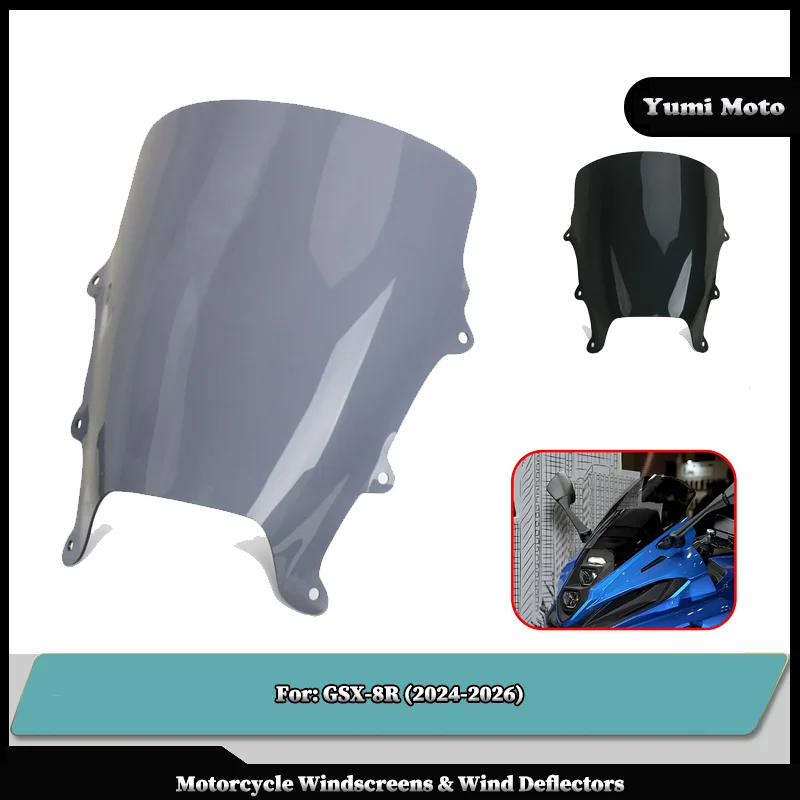 

For SUZUKI GSX-8R GSX8R GSX 8R 2024 2025 2026 Motorcycle Front Spoiler Windshield WindScreen Wind Deflectors Screen Protection