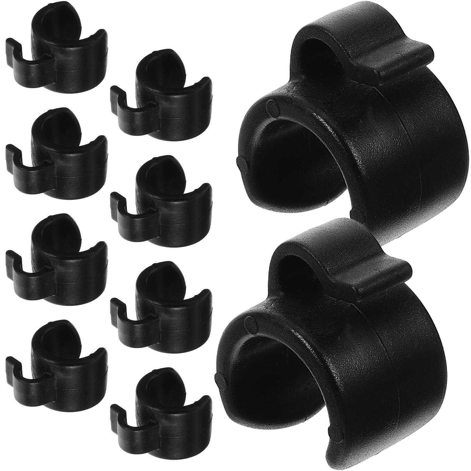 

20pcs Tripod Cable Clips 25mm Tube Wire Holder for Mic Stand Projector Clear Clamps Plastic Cellphone Cable Fixing ganizer
