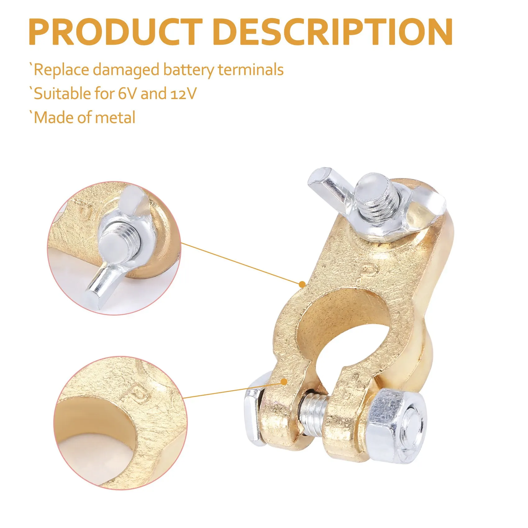 Look-2 قطعة السيارات سيارة قارب شاحنة بطارية محطة المشبك كليب موصل مشبك البطارية البطارية #6