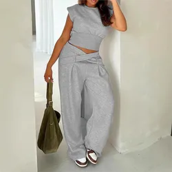 Spring Summer Women's Short Sleeved Solid Color T Shirt Pants 2 Piece Set Fashion Slim Ultra Short Crop Sexy Female Street Wear