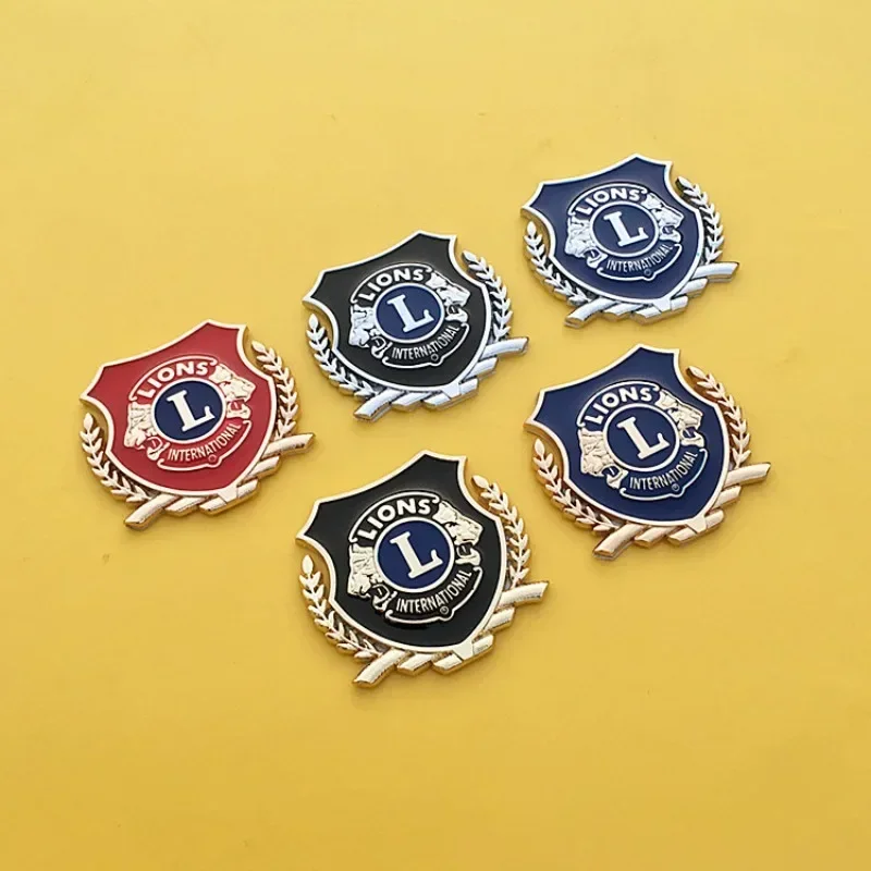 3D Metal Lions Club Car Body Trunk Sticker Badge Decal for Audi Jeep Mazda MG Peugeot KIA Volkswagen Honda Volvo Ford