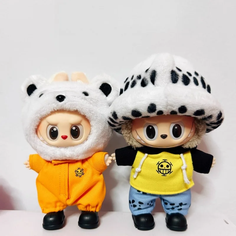 

Одежда для кукол Labubu V1 V2 V3, 17 см, в стиле Луффи, аниме-стиль, для Labubu Baby Clothes Luffy Bay Wave Style