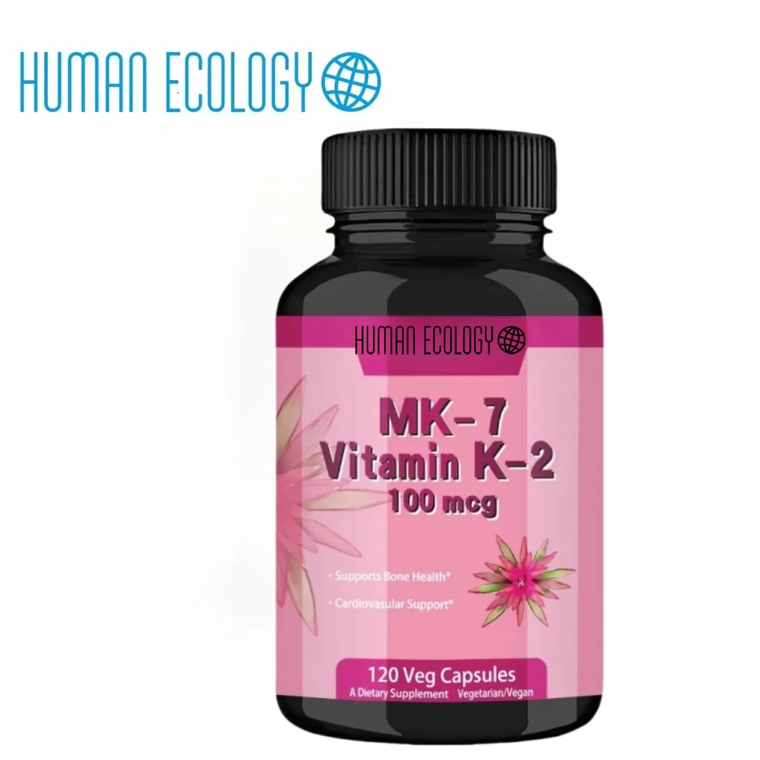 

Human Ecology Natural Vitamin K2 MK-7 with MenaQ2100mcg Vitamin K2 Supplement Supports Bone Health