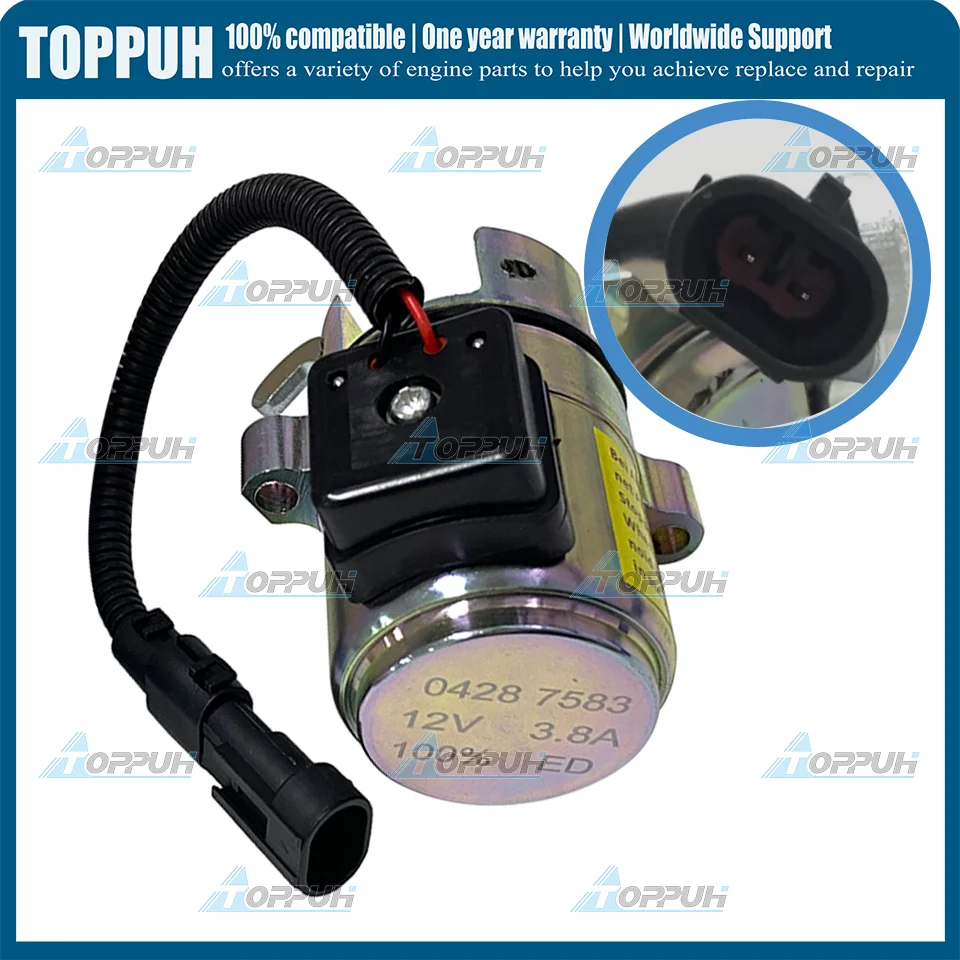 

0428 7583 Fuel Shutoff Solenoid 12V For DEUTZ 1011 2011 04287583, 0428 7116 0410