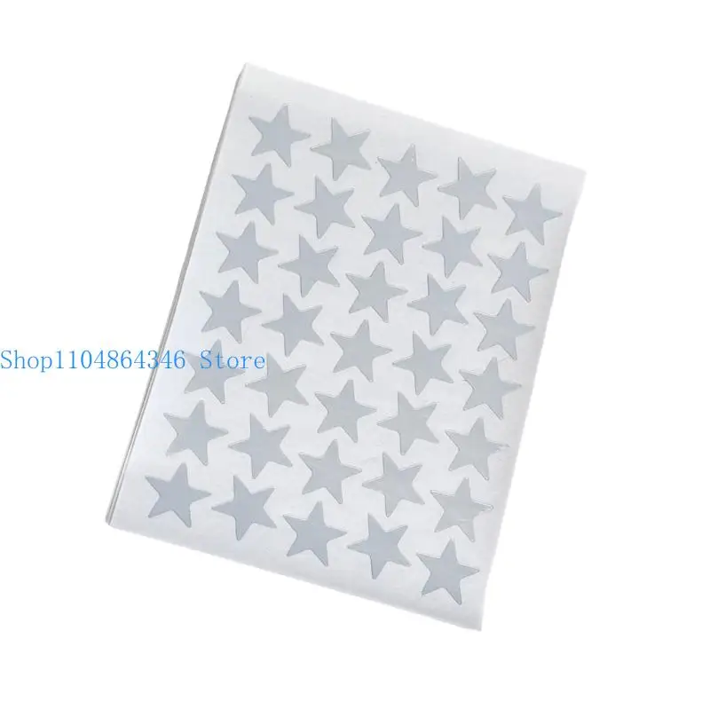 5asd Glittering Metallic Star Sticker Adhesive Decorative Sticker for Scrapbook Journal Album Decoration Kid Reward Sticker