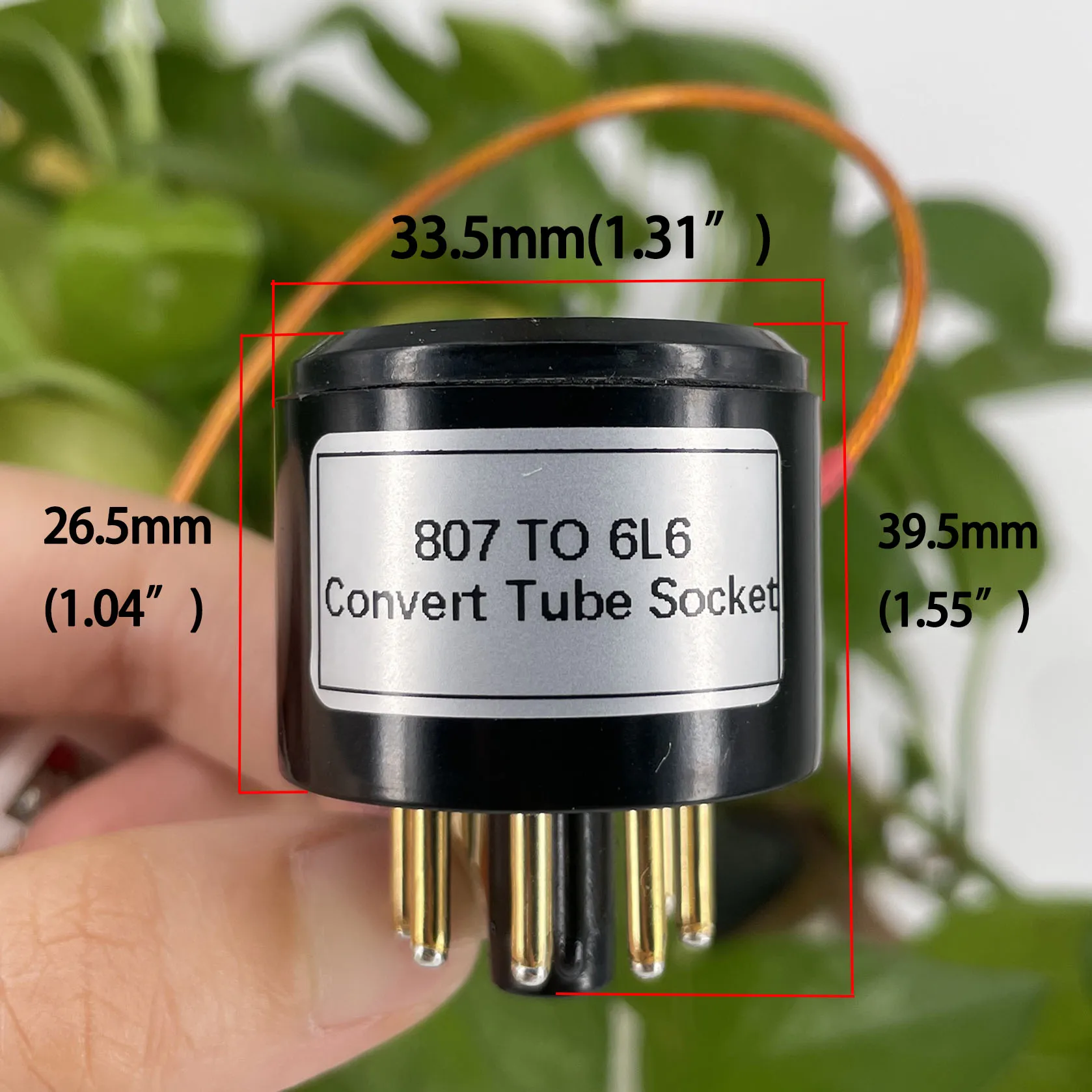 1PC 807 FU-7 FU7 TO 6L6 Vacuum Tube 5Pins TO 8Pins DIY Audio Electron Tube Amplifier Convert Tube Socket Adapter