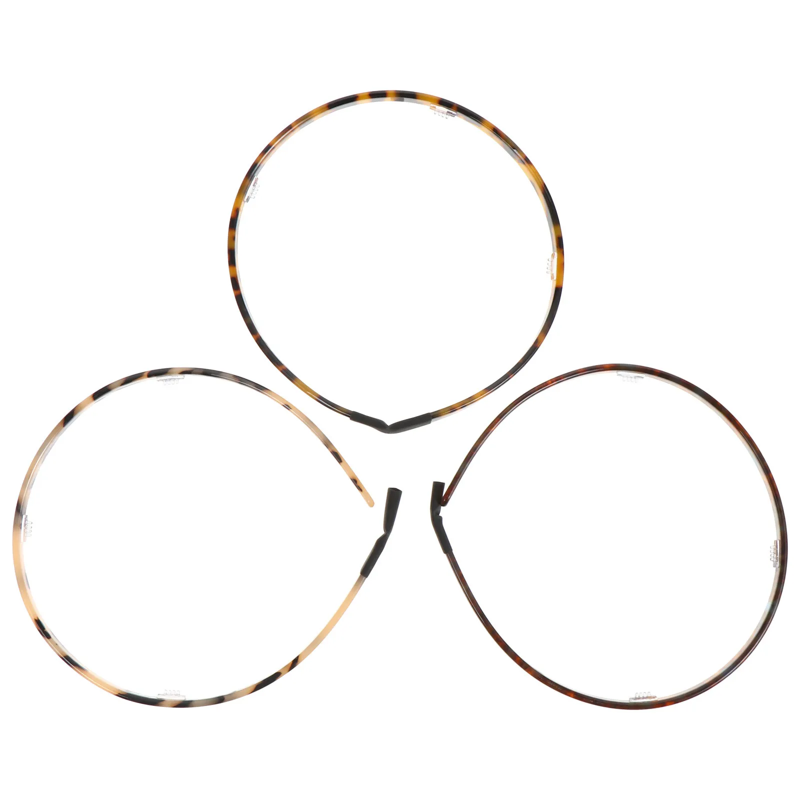 

3Pcs Tortoiseshell Thin Hairbands Acetate Non-Slip Headwear for Face Washing Shower Decorative Fashion Hair Accessories