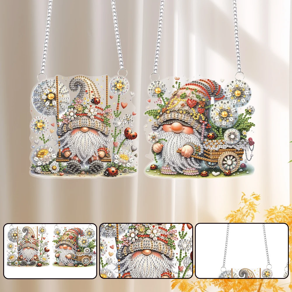 Hanging Diamond Art Kits Crafts DIY Crystal Diamond Painting for Kids Adults Home Decor Classroom Wall Decoration