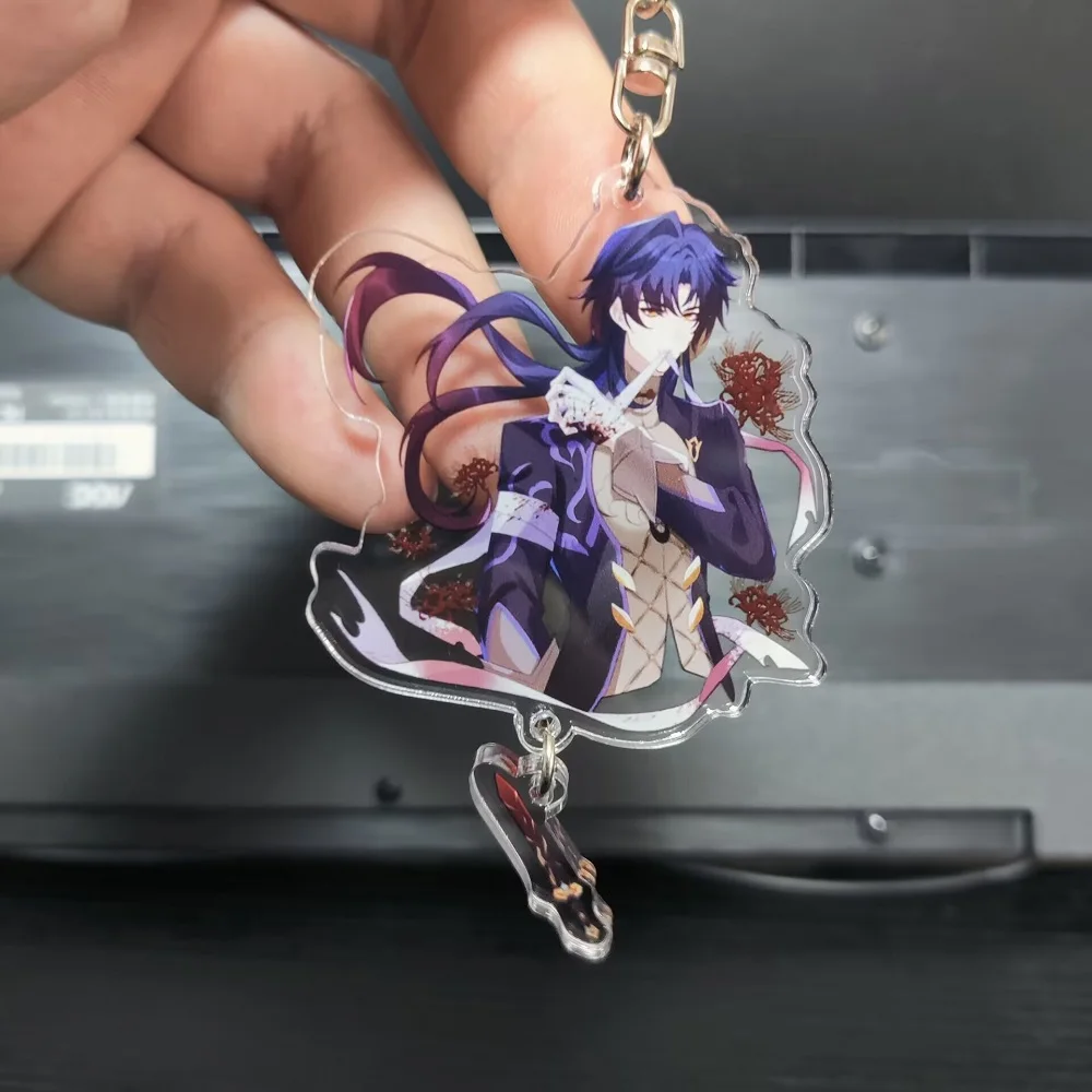 6CM Honkai: Star Rail Anime Figure Dan Heng> Imbibitor Lunae Blade Sampo Koski Cosplay portachiavi in acrilico modello Toy Decor Pendant