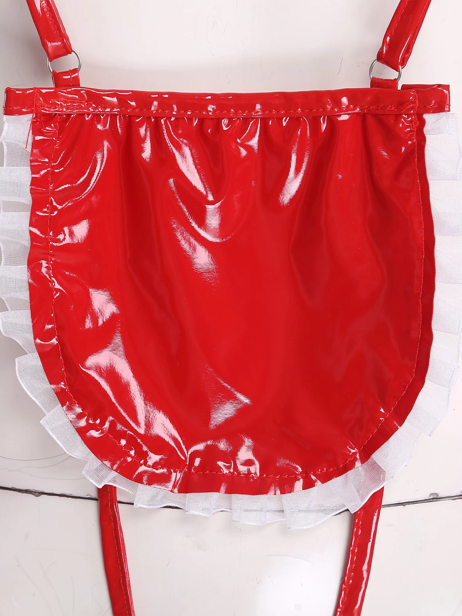 Женский сексуальный костюм горничной для косплея, женский комплект нижнего белья с кроликом, жирный ажурный кружевной отделкой с рюшами, микро-бюстгальтер, боди, стринги, головной убор