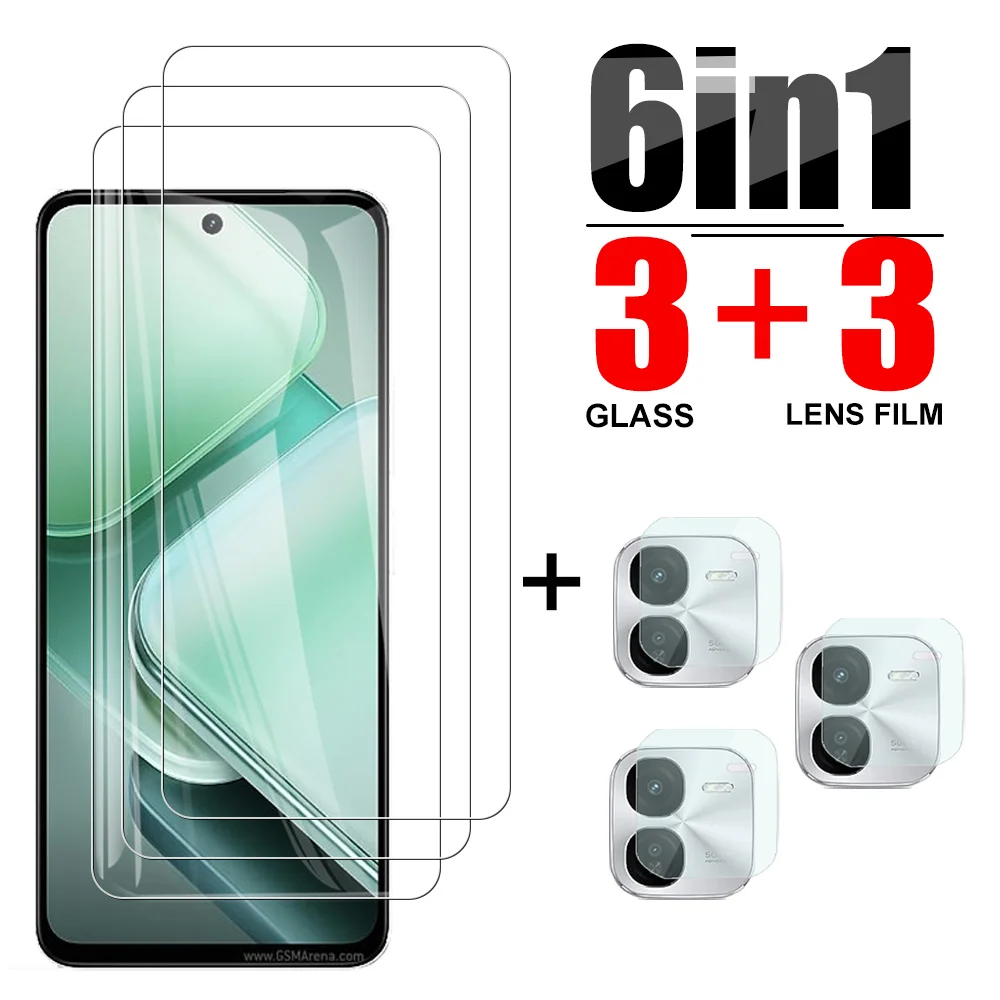 6in1 Protect Glass For vivo iQOO Z9x 5G Tempered Glass Lens Protector For vivo iQoo Z9 x iqooz9x iqooZ 9 x HD Phone Film V2353A