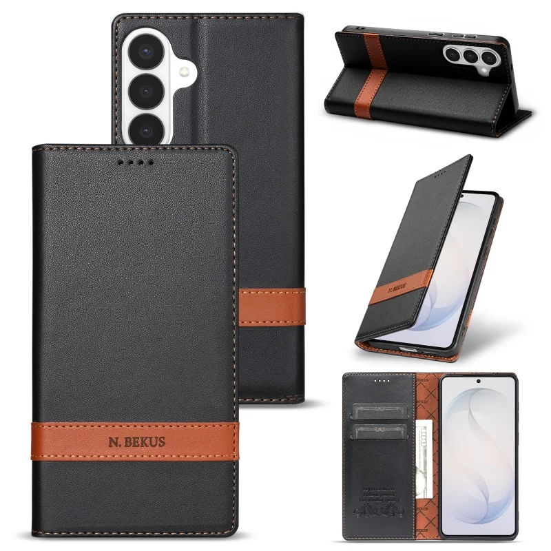RFID Blocking Card Holder Wallet Flip Phone Case for Samsung Galaxy A57 A37 A17 A56 A36 A16 A55 A35 A15 A54 A34 A14 A53 A33 A13