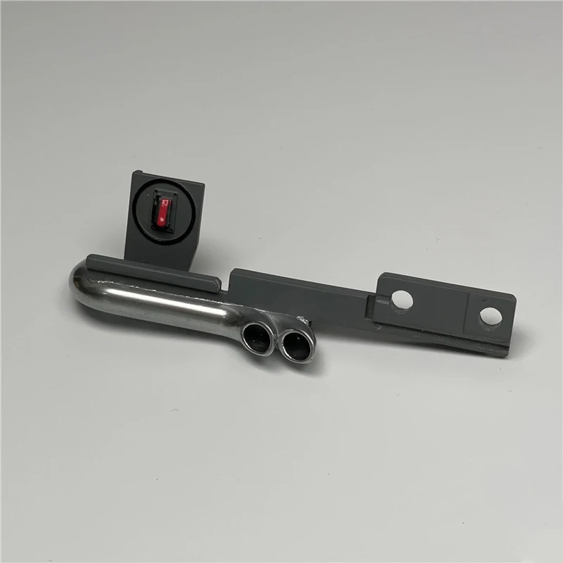 1 Item Plastic White Double Chimney Exhaust Pipe for 1/14 Tamiya RC Truck Car For scania R620 R470 56323