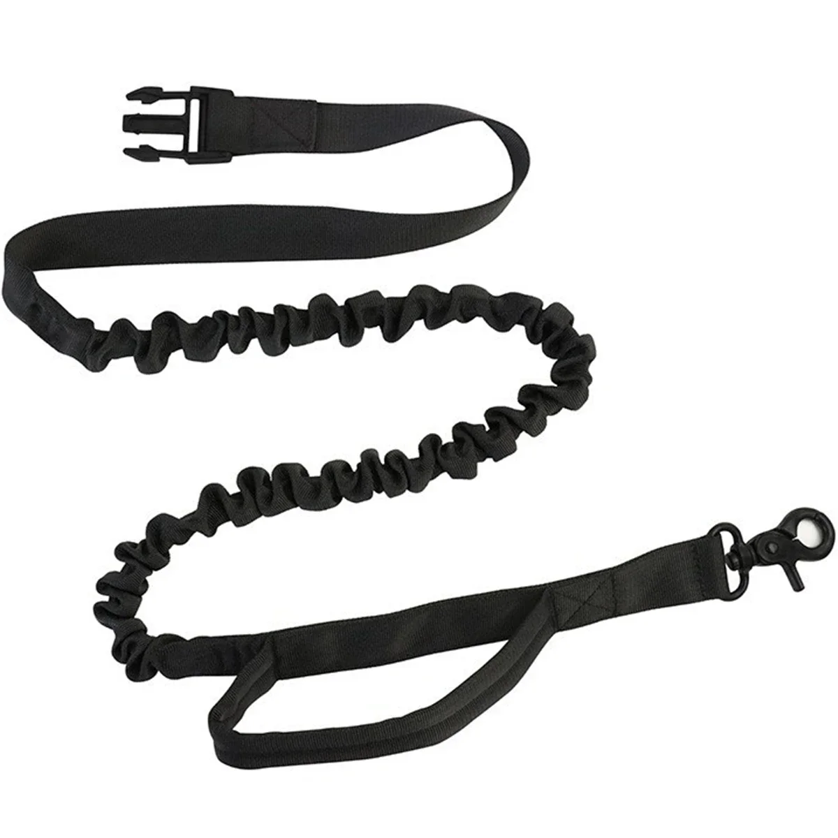 Dog Running Waist Leash Nylon Pet Leash with Waist Bag Retractable Elastic Belt Dog Traction Rope Reflective Belt Buckle image 3