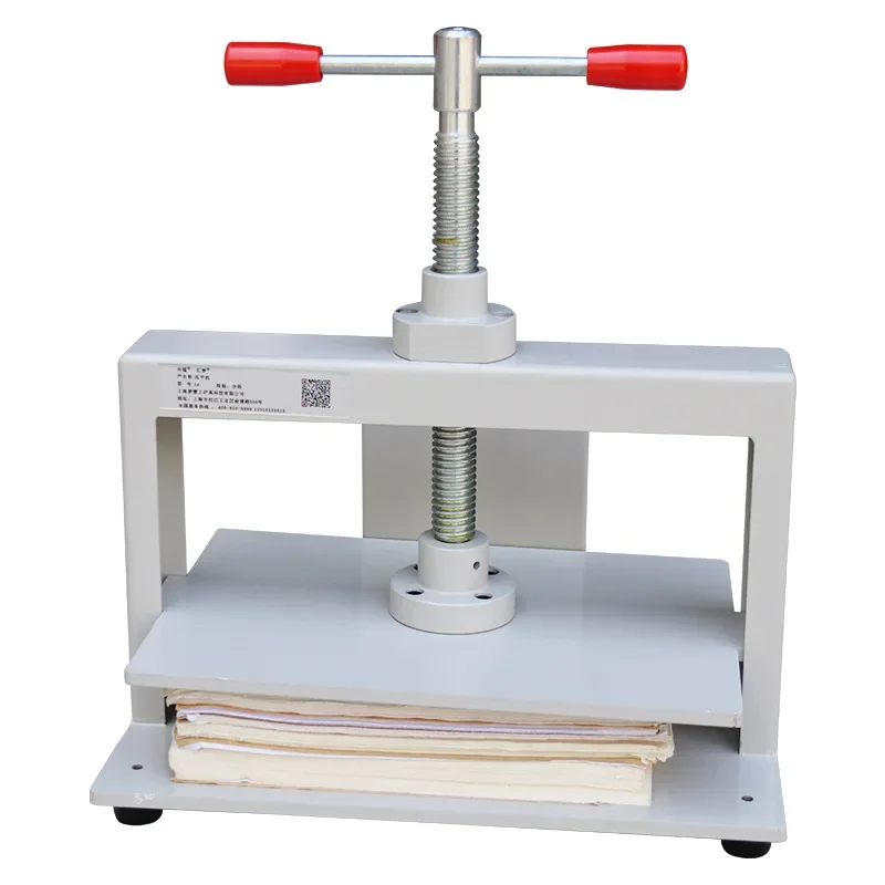 A3 Manual Paper Press Machine Book Press Bookbinding Notes Office Invoice Steel Flattening Machine 3306lbs (1500kg) Pressure