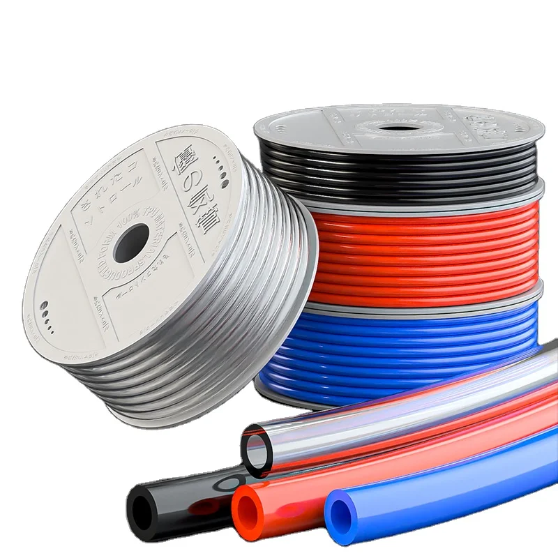 4 6 8 10 12 14 16 MM Pneumatic Tube Air Tubing Component Pneumatic Air Hose 6mm PU Pipe Air Line Hose for Compressor