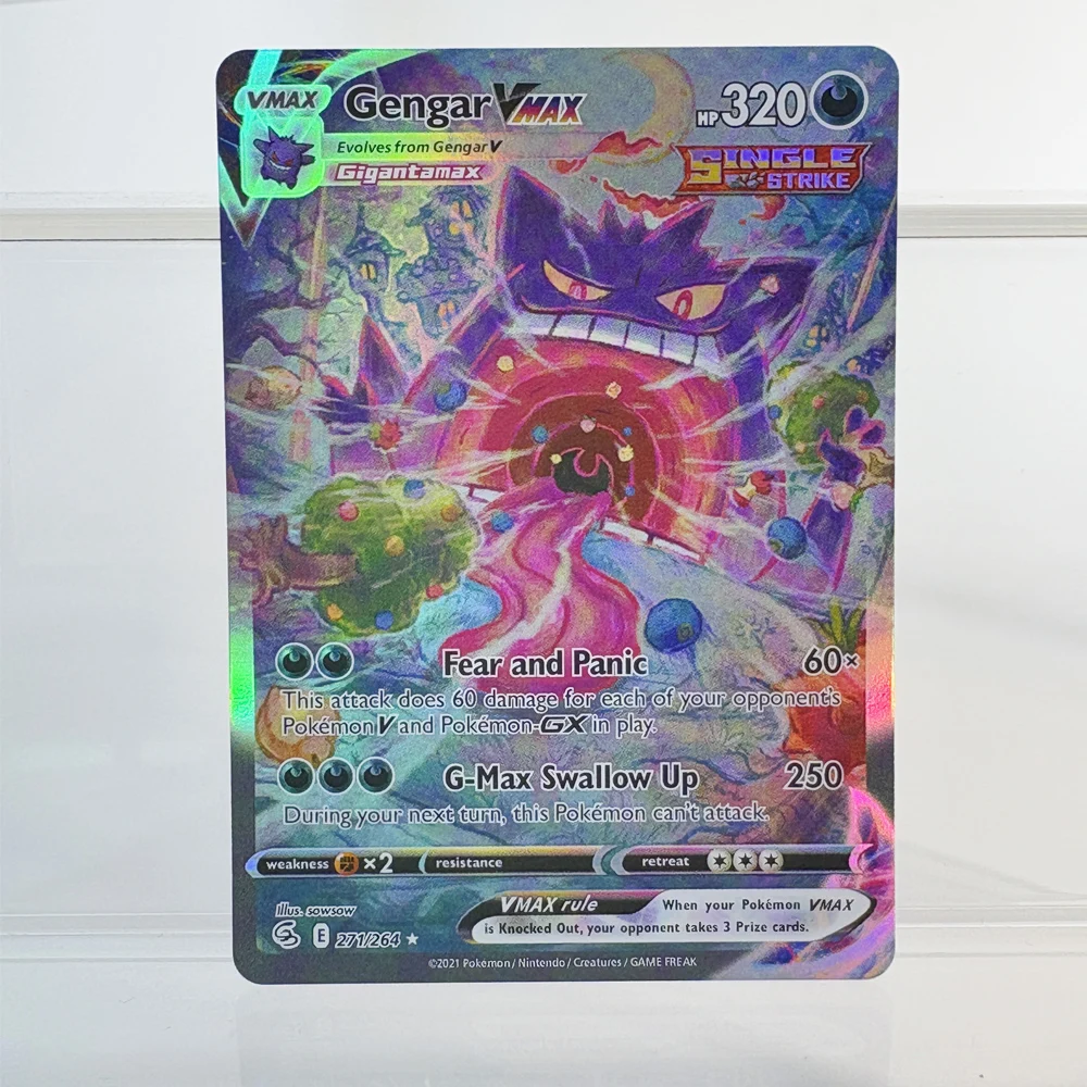 PKM Folien-Trinkkarte GENGAR&MIMIKYU GX DARK GENGAR Hobbys Spielesammlung Kampf Das beste Geschenk PTCG-Karte