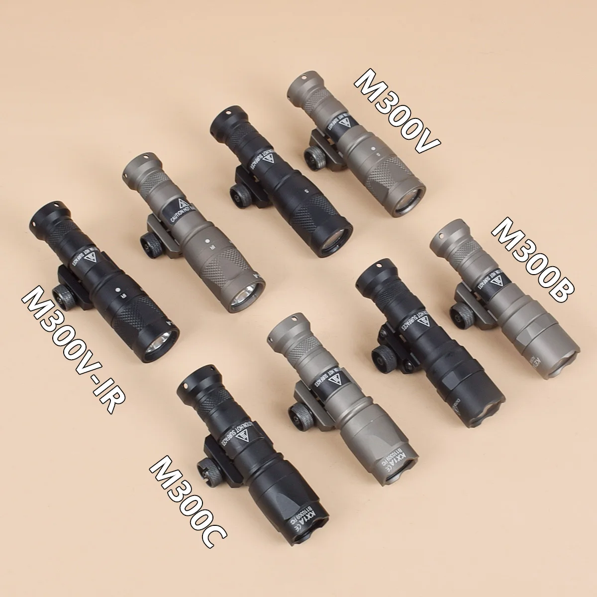 Surefire M300B M300C M300V M300V-IR Tactical Scout Light Picatinny Mount IR Light and Strobe Function Outdoor Hunting Gear